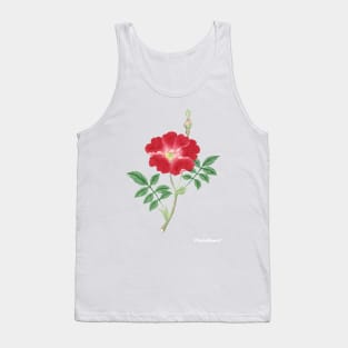 Red rose, painting flower, March to April (ca. 1870–1880) painting Tank Top